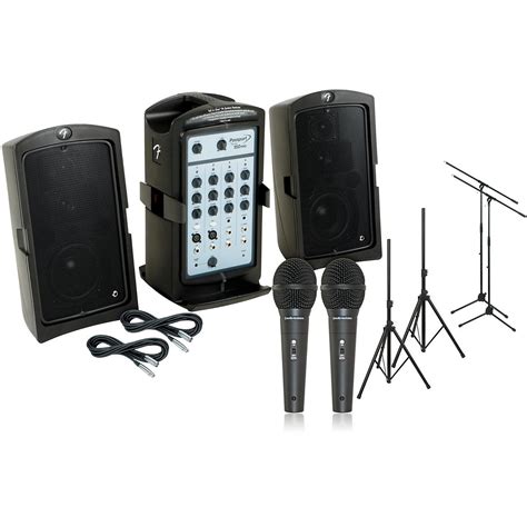 Fender Passport 150 Pro PA Package with 2 Mics .